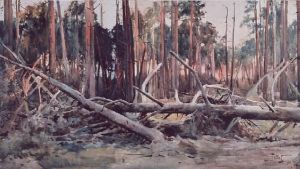 Reprodukcja Las Julian Fałat