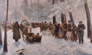 Reprodukcja Polowanie w Nieświeżu (kopia) Julian Fałat
