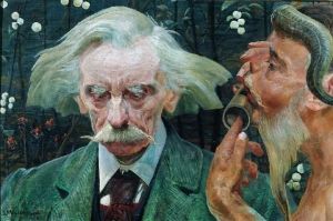 Reprodukcja Nieznana nuta. Portret Stanisława Bryniarskiego Jacek Malczewski