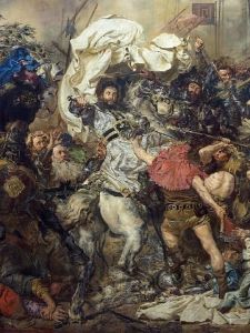 Reprodukcja Bitwa pod Grunwaldem (fragment. Mistrz krzyżacki Ulrich von Jungingen) Jan Matejko