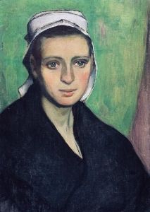 Reprodukcja Młoda Bretonka Władysław Ślewiński