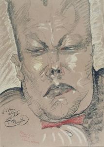 Reprodukcja Portret pułkownika Janusza Beaurain Stanisław Ignacy Witkiewicz Witkacy