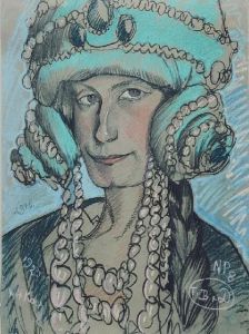 Reprodukcja Portret Marii Nawrockiej Stanisław Ignacy Witkiewicz Witkacy