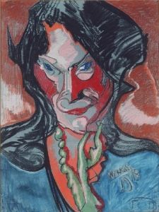 Reprodukcja Portret kobiecy Stanisław Ignacy Witkiewicz Witkacy