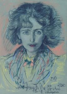 Reprodukcja Portret pani Włodarskiej Stanisław Ignacy Witkiewicz Witkacy
