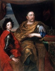 Reprodukcja Jan III Sobieski z synem Jakubem Jerzy Siemiginowski Eleuter