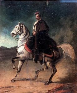 Reprodukcja Krakus na koniu Piotr Michałowski