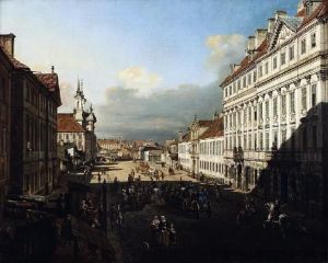 Reprodukcja Ulica Długa Bernardo Bellotto zw. Canaletto