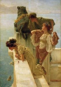 Reprodukcja A Coign of Vantage 1895 Lawrence Alma Tadema