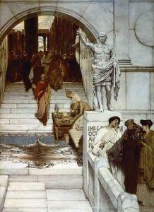 Reprodukcja An Audience at Agrippa\'s 1875 Lawrence Alma Tadema