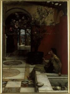 Reprodukcja An Oleander 1882 Lawrence Alma Tadema