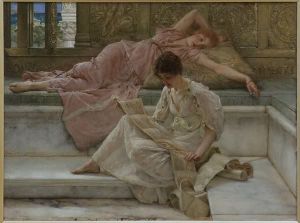 Reprodukcja The Favourite Poet 1888 Lawrence Alma Tadema