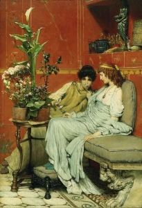 Reprodukcja Confidences 1869 Lawrence Alma Tadema