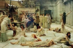 Reprodukcja The Women of Amphissa 1887 Lawrence Alma Tadema
