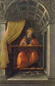 Reprodukcja St Augustine in his cell 1490 Sandro Botticelli