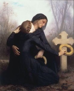 Reprodukcja Le Jour des Morts (All Saints Day) 1859 William Adolphe Bouguereau