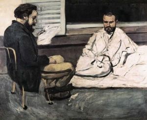 Paul Alexis Reading a Manuscript to Emile Zola 18691870 Paul Cézanne