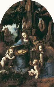 Reprodukcja The Virgin of the Rocks 1506 1508 Leonardo da Vinci