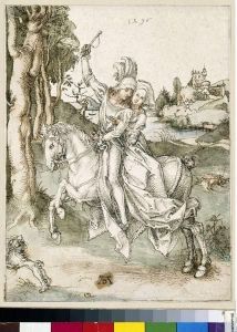 Reprodukcja Reitendes Paar Albrecht Dürer