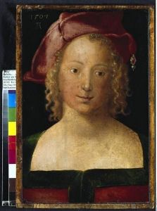 Reprodukcja Mädchen mit rotem Barett Albrecht Dürer