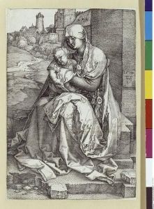 Reprodukcja Madonna mit dem Kind an der Stadtmauer Albrecht Dürer