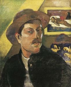 Reprodukcja Self Portrait in a Hat 1893 1894 Paul Gauguin