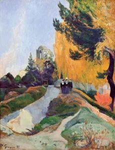 Reprodukcja The Alyscamps Arles 1888 Paul Gauguin