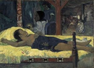 Reprodukcja Te Tamari no atua (The Birth of Christ) 1896 Paul Gauguin