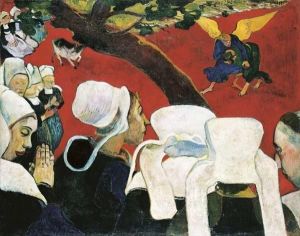 Reprodukcja The Vision after the Sermon 1888 Paul Gauguin
