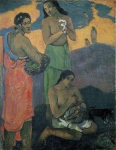 Reprodukcja Three Women on the Seashore or Maternity 1899 Paul Gauguin