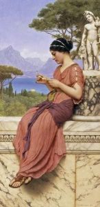 Reprodukcja Le Billet Doux 1913 John William Godward