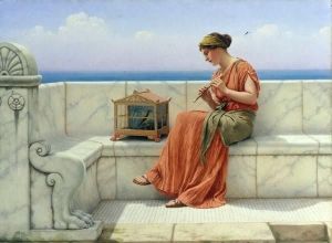 Reprodukcja A Song without Words 1919 John William Godward