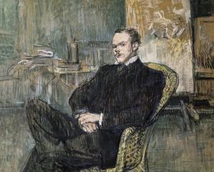 Reprodukcja Portrait of Paul Lecrecq 1897 Henri de Toulouse Lautrec
