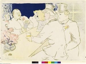 Reprodukcja Irish and American Bar Rue Royale The Chap Book Henri de Toulouse Lautrec