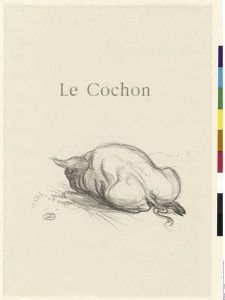 Reprodukcja Le Cochon Henri de Toulouse Lautrec