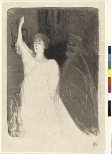 Reprodukcja Bartet et MounetSully dans Antigone Henri de Toulouse Lautrec