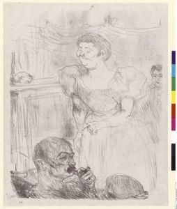 Reprodukcja Di ti Fellow Anglaise au caféconcert Henri de Toulouse Lautrec