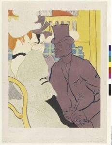Reprodukcja L\'Anglais au MoulinRouge Henri de Toulouse Lautrec
