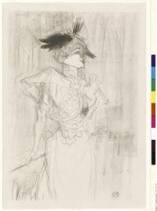 Reprodukcja Mlle Marcelle Lender debout Henri de Toulouse Lautrec