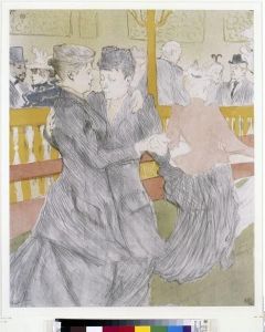 Reprodukcja La Dance au Moulin Rouge Henri de Toulouse Lautrec