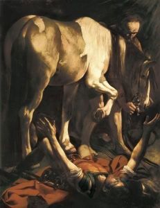 Reprodukcja Saint Paul\'s Conversion c 16001601 Michelangelo