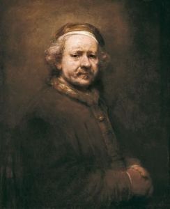Reprodukcja Selfportrait at the Age of 63 1669 Rembrandt
