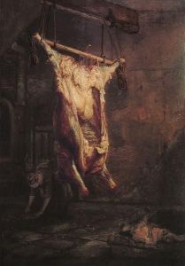Reprodukcja The Slaughtered Ox ca. 1638 Rembrandt