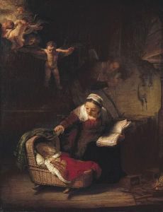 Reprodukcja Holy Family 1645 Rembrandt