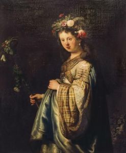 Reprodukcja Saskia as Flora 1634 Rembrandt