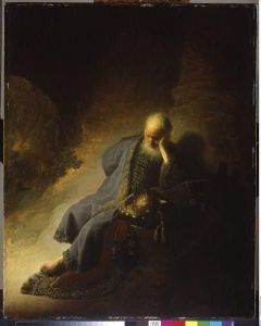 Reprodukcja Jeremias trauert über die Zerstörung Jerusalems Rembrandt
