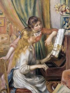 Reprodukcja Two Young Girls at the Piano 1892 Auguste Renoir