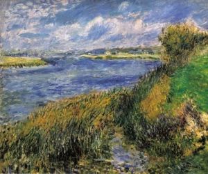 Reprodukcja The Banks of the Seine Champrosay 1876 Auguste Renoir