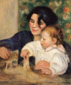 Reprodukcja Gabrielle and Jean ca. 1895 Auguste Renoir