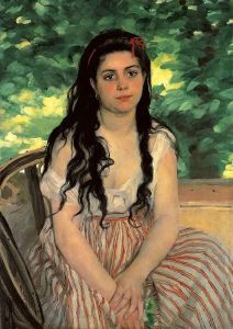 Reprodukcja In Summer (Lise or The Gypsy) 1868 Auguste Renoir